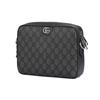 Gucci Ophidia Silver Logo Zipper Canvas And Leather Trim Crossbody Bag Men bags Gray 699439-UULHK-8576