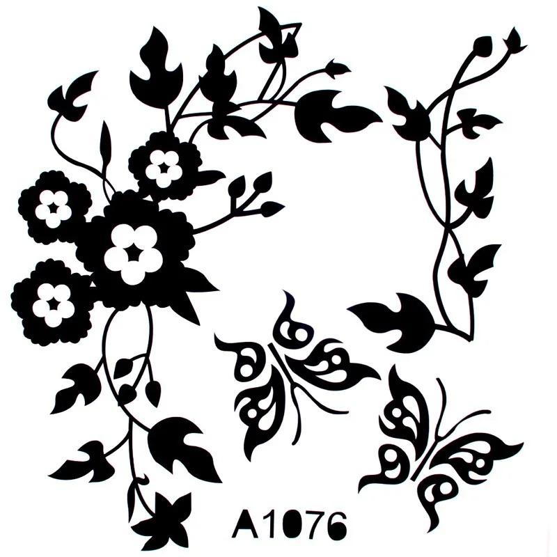 Butterfly Flower Vine Bathroom Wall Stickers Home Decoration Wallpaper Wall Decals For Toilet Decorative Sticker Home Decor