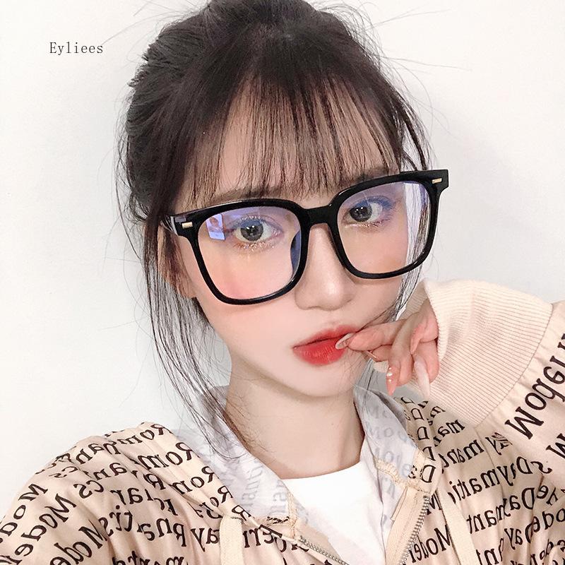 Retro Fashion Anti-blue Light Glasses Men Women Transparent Computer Glasses Frame Eyeglass Frame Flat Glasses Square Eyeglasse