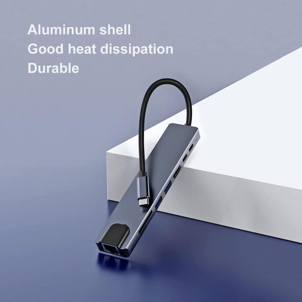 8-in-1 Type-C Multi-Function Expansion Dock for Tablet & Switch
