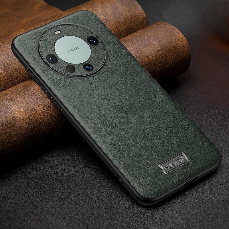 Suitable for Huawei Mate60pro Mobile Phone Case Light Luxury Huawei Full-inclusive Anti-fall 50 Business M40 Men 30 Women's Leather Case