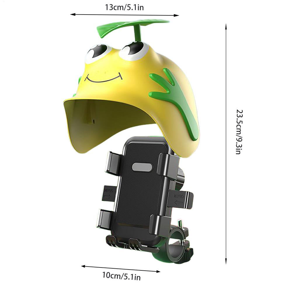 Phone Mount for Motorcycle Anti Vibration Sunshade Stand Bike Phone Holder Sun Visor for Most Smartphones Electric Scooter Road
