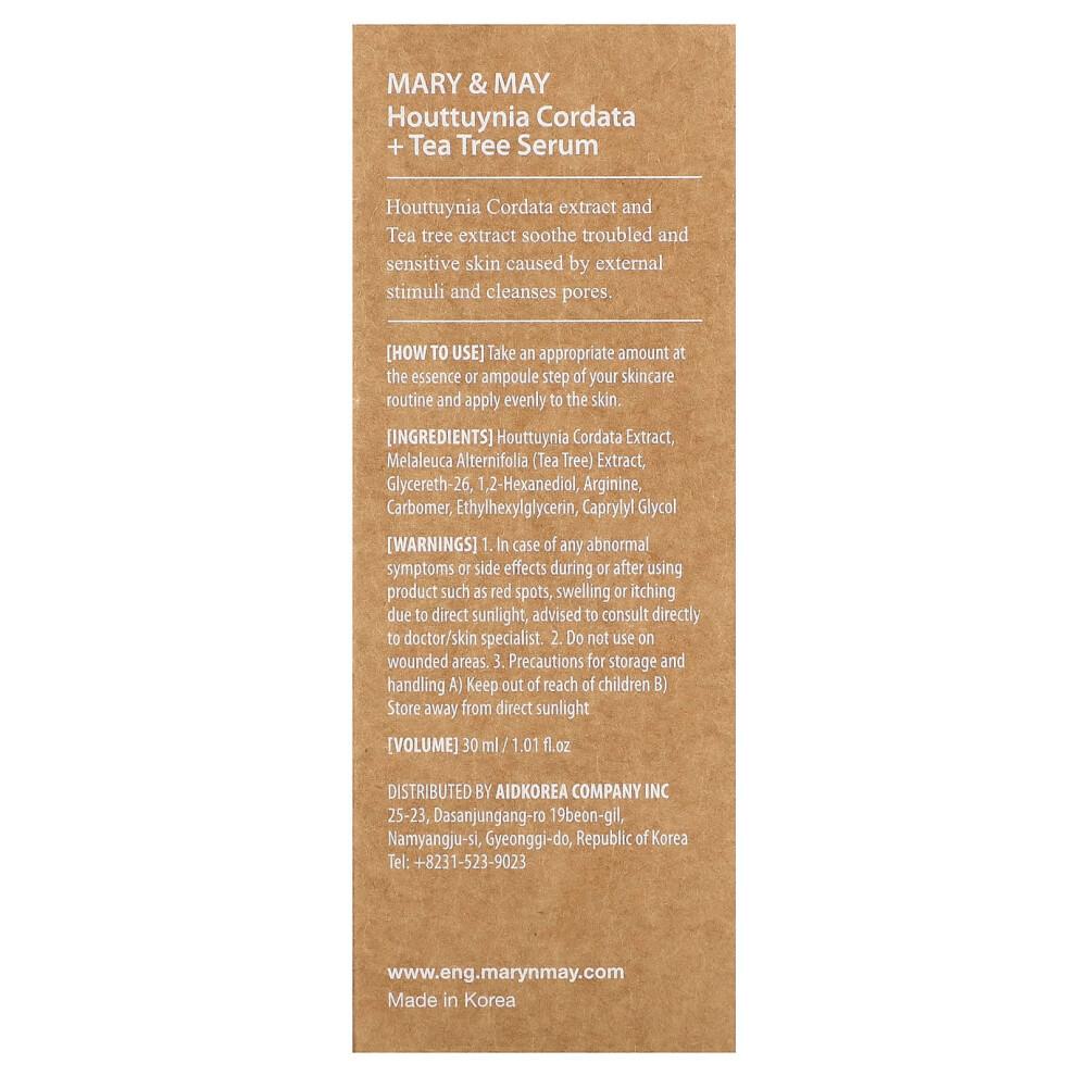 Mary & May, Houttuynia Cordata + Teebaum Serum, 1,01 fl oz (30 ml)