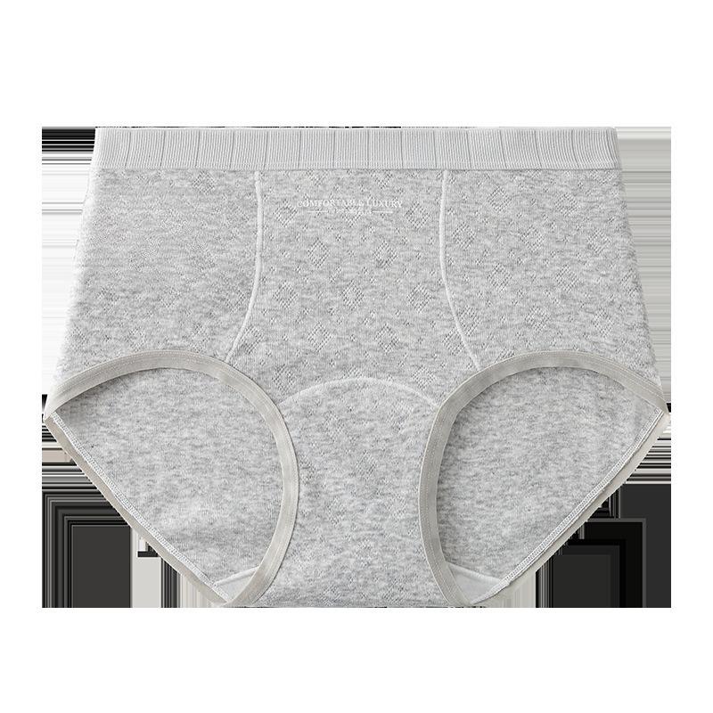 

Ladies Spring and Autumn Pure Cotton High Waist Abdominal 10A Antibacterial Extended Crotch Underwear XL серый