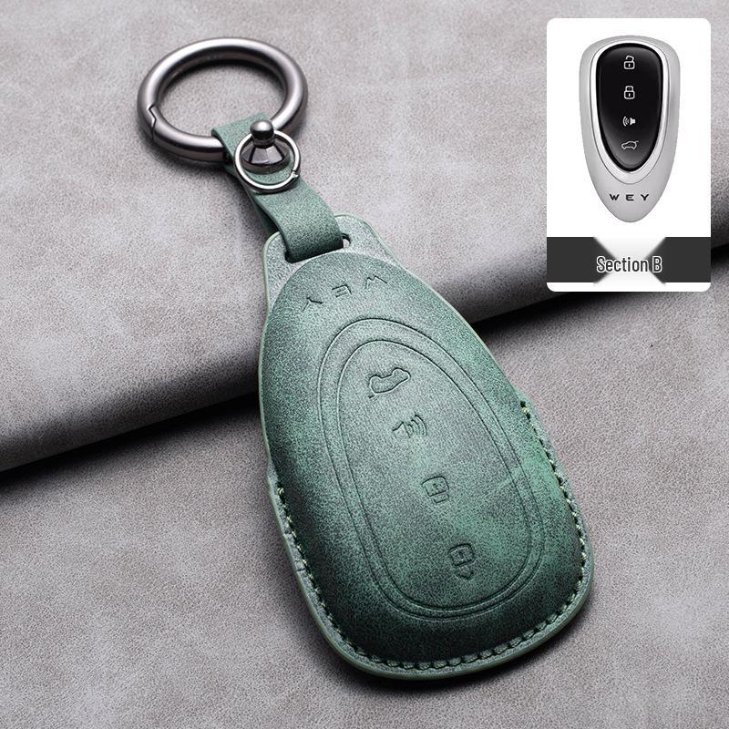 

Wey Blue Mountain Key Case for Gaoshan Mocha Latte Macchiato VV5 VV6 VV7 P8 - Car Key Protection