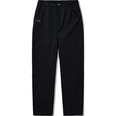 Li Ning Skateboard Series Solid Color Mid Waist Comfortable Breathable Loose Straight Leg Casual Pants Men Bottoms Black AKXU575-2