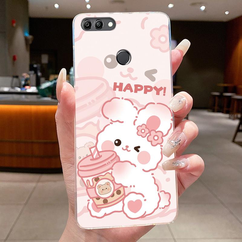 Casing For Huawei Y9 2018 Case Luxury Dragon Cute Cool Boys Girls Transparent Soft Silicone Phone Case Huawei Y9 2018 Back Cover