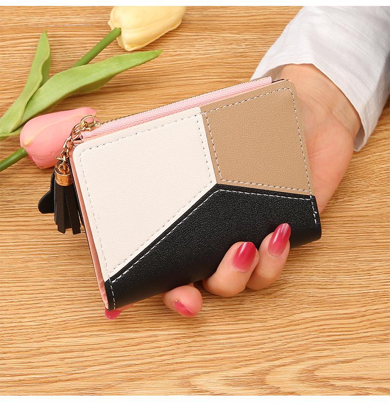 Women's Wallet PU Leather Women's Wallet Made of Leather Women Purses Card Holder Foldable Portable Lady Coin Purses