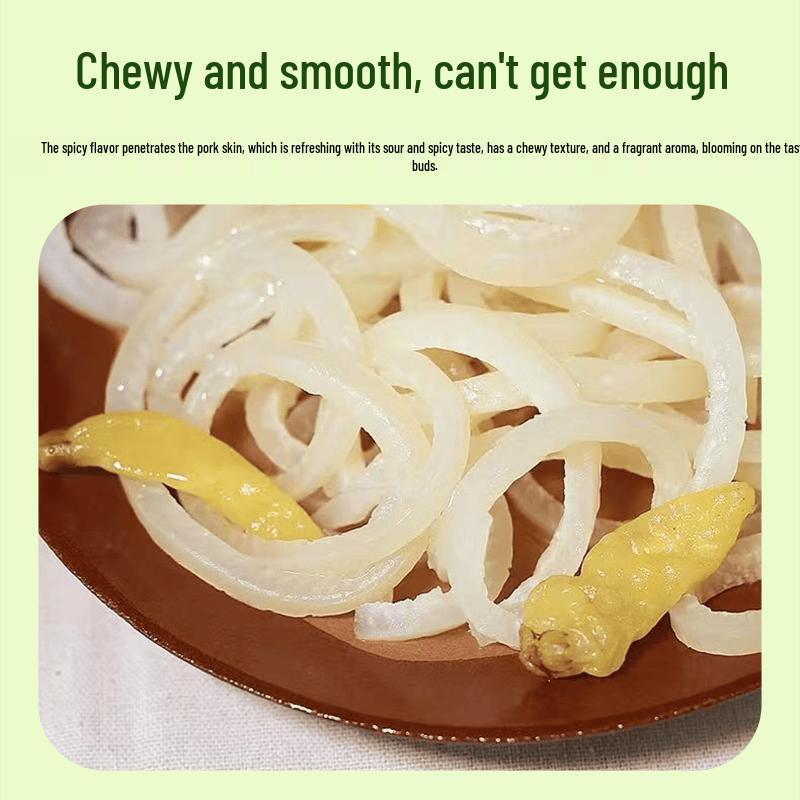 Chongqing eingelegtes Pfeffer Schweinehaut scharfer Snack