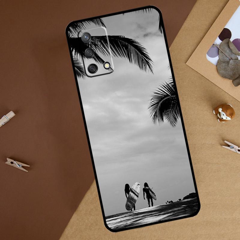 Surfing Wave For Oppo A40 A60 A80 A74 A94 A54 A18 A38 A58 A78 A98 A16 A76 A96 A15 A57S A17 A77 Phone Case