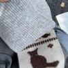Women Scarf Cartoon Cat Design Arctic Fleece Warm Soft Universal Size Long Scarf Casual Clothing Accessory