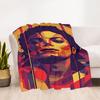 1PC Michael Jackson Outdoor Blanket Lightweight Flannel, Soft & Warm, All-Season Use for Sofa, Outdoor, Camping, Living Room, Office12