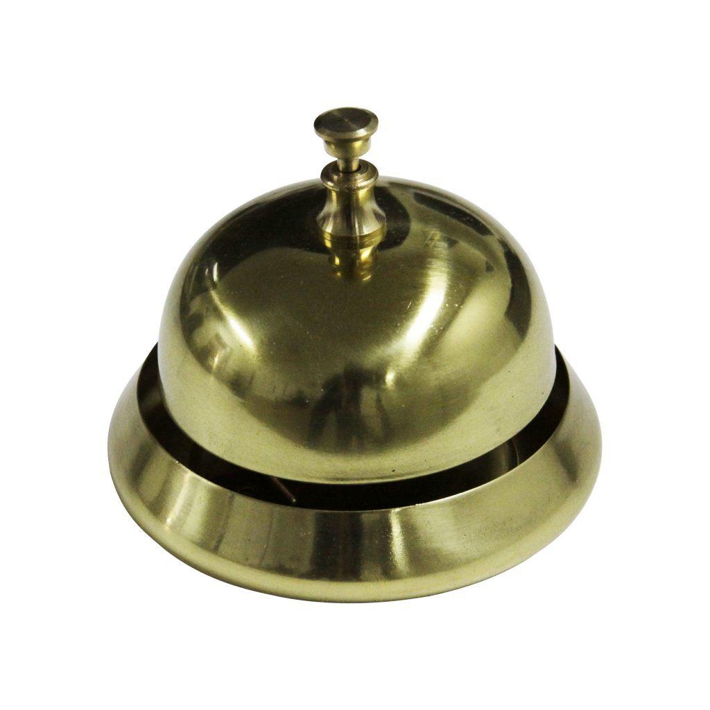 

Vintage Style Solid Brass Table Bell Hotel Counter Reception Bell Office Bell