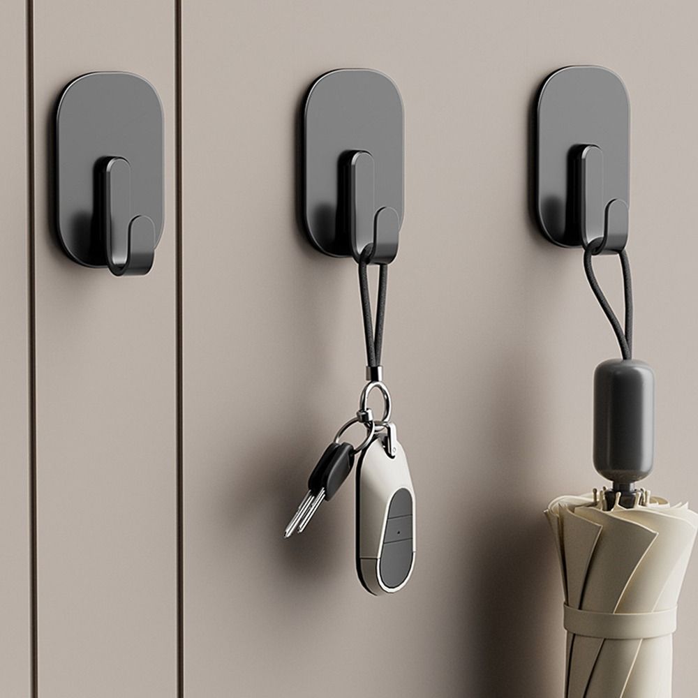 4Pcs Reusable Refrigerator Magnets Hooks Plastic Key Towel Storage Holder Magnetic Hook Entry Door