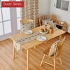 1PC Nuan Series Instagram Style Vintage French Eiffel Tower Printed Durable Table Runner for Dinner Table Decorative for Home Table Home Decor