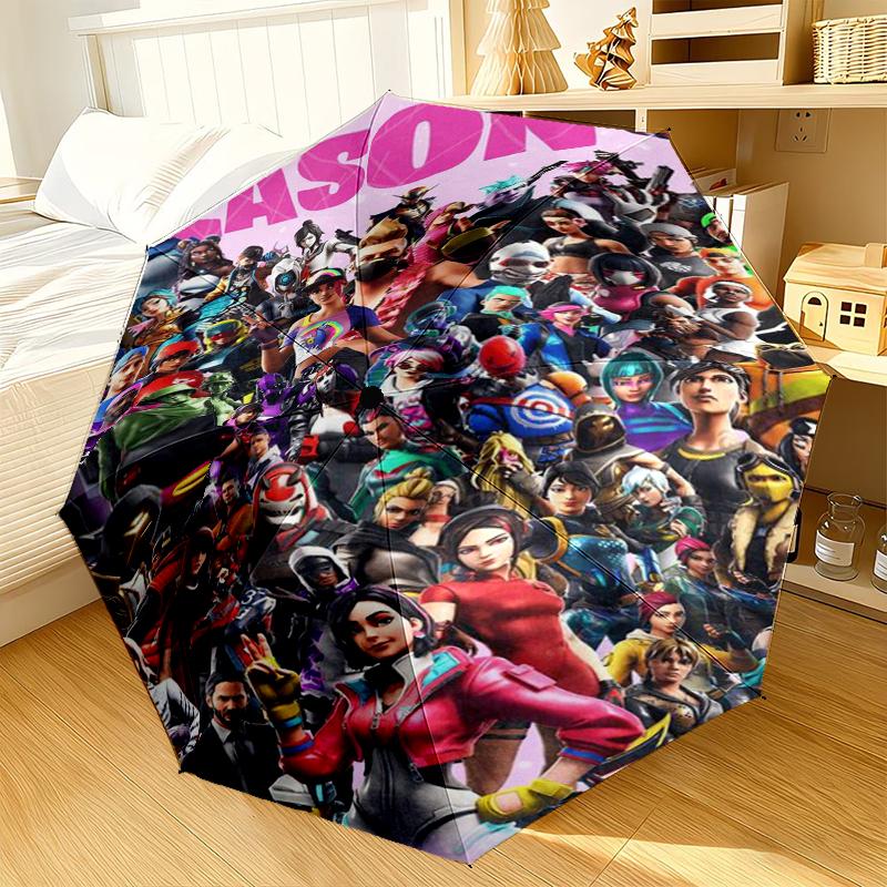 Game Fort-nite Umbrella 8-Frame for Travel, camping, Casual Lightweight Portable Umbrella, Essential for every family Holidays Gift