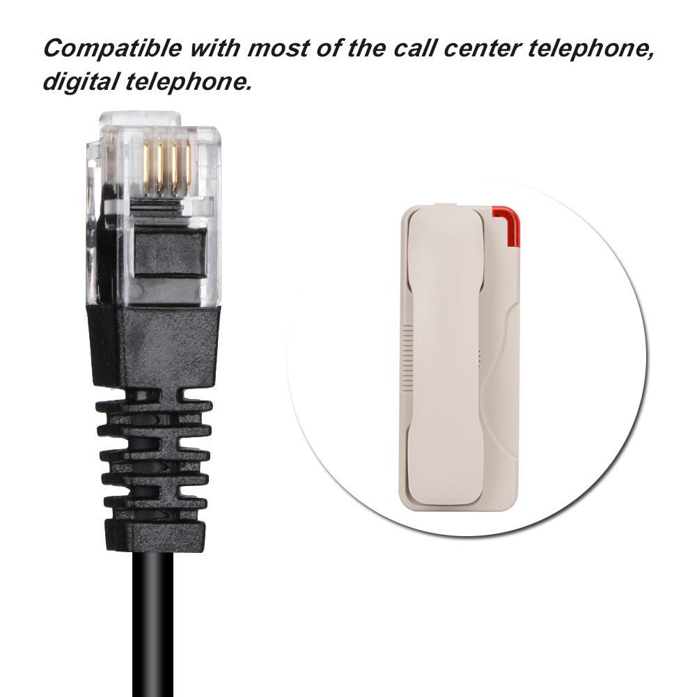 H1000 RJ9 Crystal Head Noise Cancelling Call Center Headset Comfortable Telephone Headphone