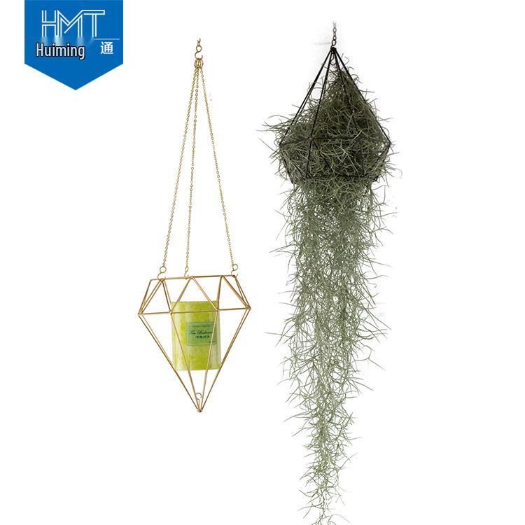 Nordic Geometric Iron Wall Hanging Flower Stand