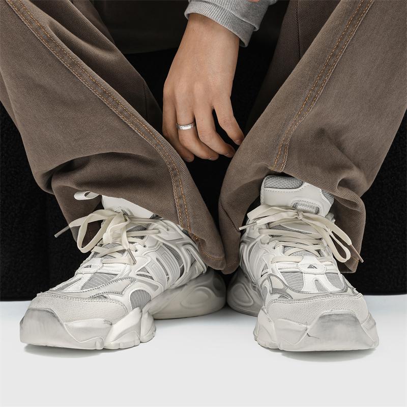 Nischenmarke Frühling Neu Mesh Atmungsaktiv Street Sport Stil Sneakers Für Herren Damen Hombre Täglich Kleid Höhe Erhöhende Schuhe
