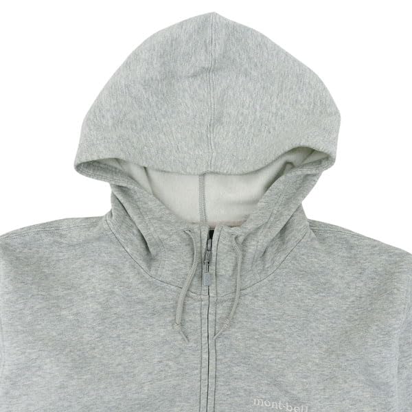 Montbell Men's Relaxed Wear Cotton Sweat Zip Parka Light Gray / S