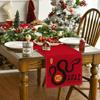 2025 Snake Year Table Runner Floral Snake Pattern Festival Party Decor Tablecloth Chinese Traditional New Year Table Covers