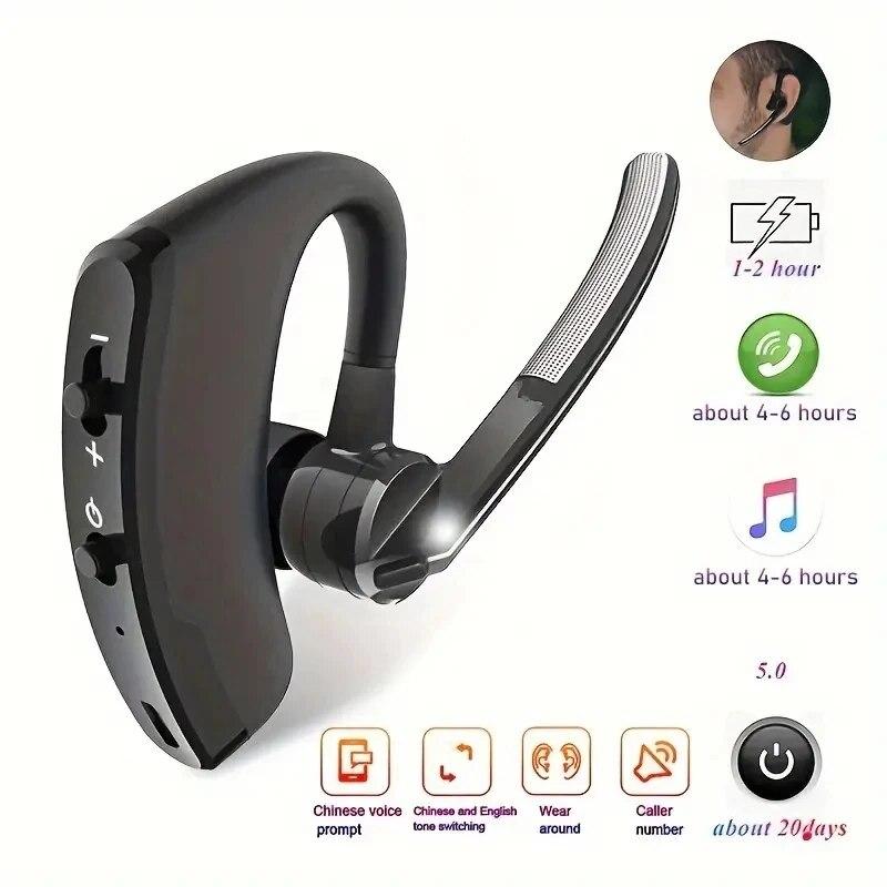 V8 Bluetooth Earphone Wireless Stereo HD Headphones V9 Bluetooth Hands In Car Kit With Mic For iPhone Samsung Huawei Phone