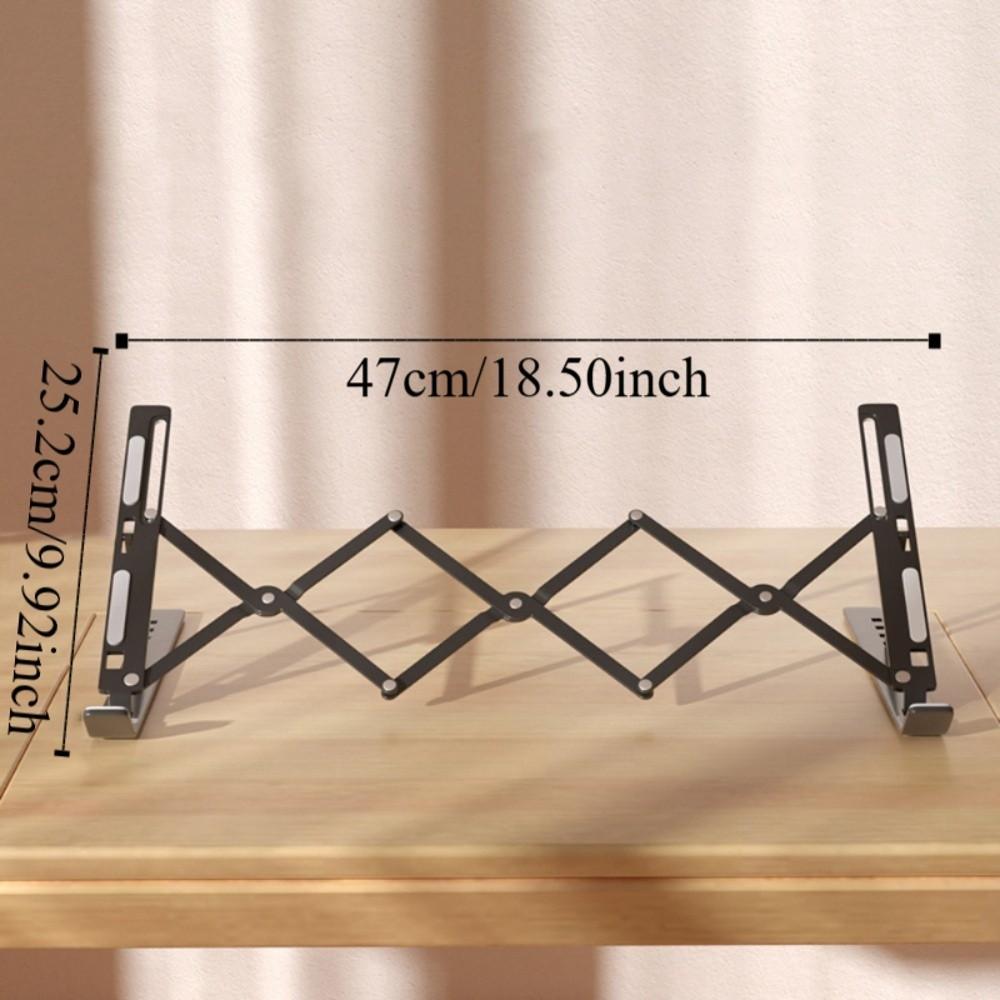 Adjustable Laptop Holder Stand Portable Lifting Laptop Cooling Bracket Non-slip Foldable Notebook Support Base Bedroom