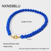 European and American ins color dopamine acrylic handmade beaded necklace plated with 18K gold stainless steel DIY jewelry accessories