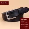 Vintage Leather Belt Genuine Leather Denim Top Layer Cowhide Women's Belt Korean Style Casual Thin Pin Buckle Belt