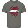 Torn Latvia Flag Latvian Day Football Unisexs Light Cotton Tshirt
