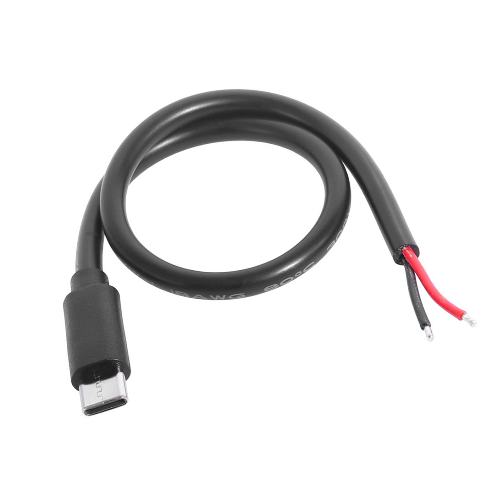 

Quick Assembly Type C Charging Line Cord 2x0.75mm² Tinned Terminals Compatible for Electronics Support Up to 35W 1
