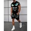 Fashion Men's Casual Suit T-shirt Shorts Two-piece Set Summer Simplicity