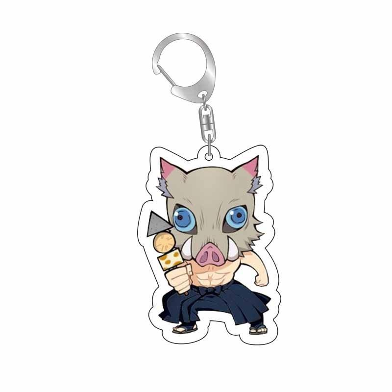 Demon Slayer Kimetsu No Yaiba Infinity Castle Acrylic Key Ring Kamado Nezuko Tokitou Muichirou Action Model Figure Toys Premium Quality