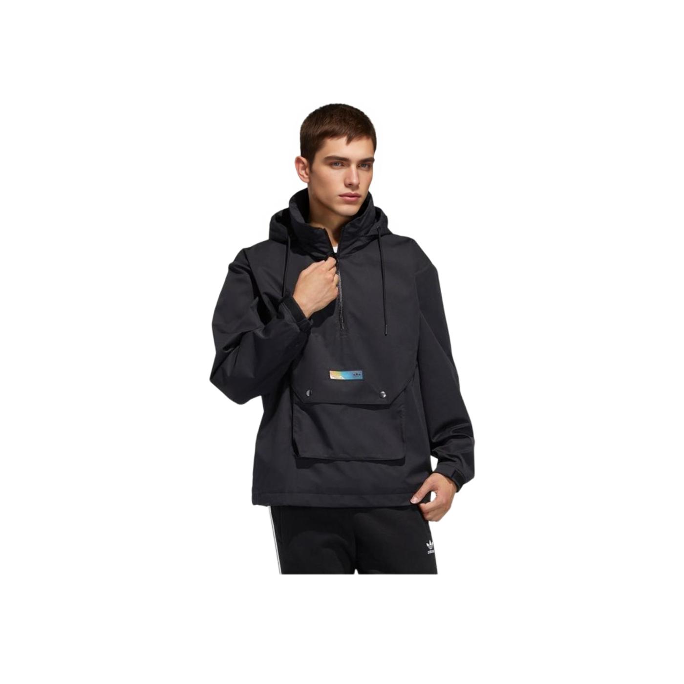Adidas Originals Premium Hooded Zip-Up Loose Jacket Men Jackets Black H38880 XS