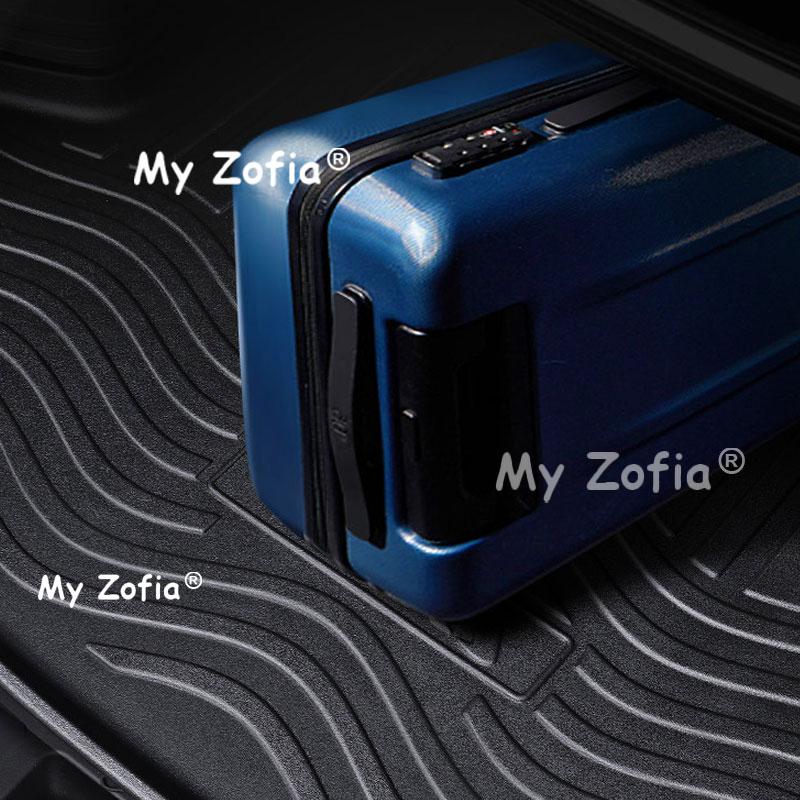 All Weather Full Coverage TPE Car Trunk Mat Odorless Flexible Rear Cargo Liner for Daily Use Accessories For Zeekr X 2026 2027