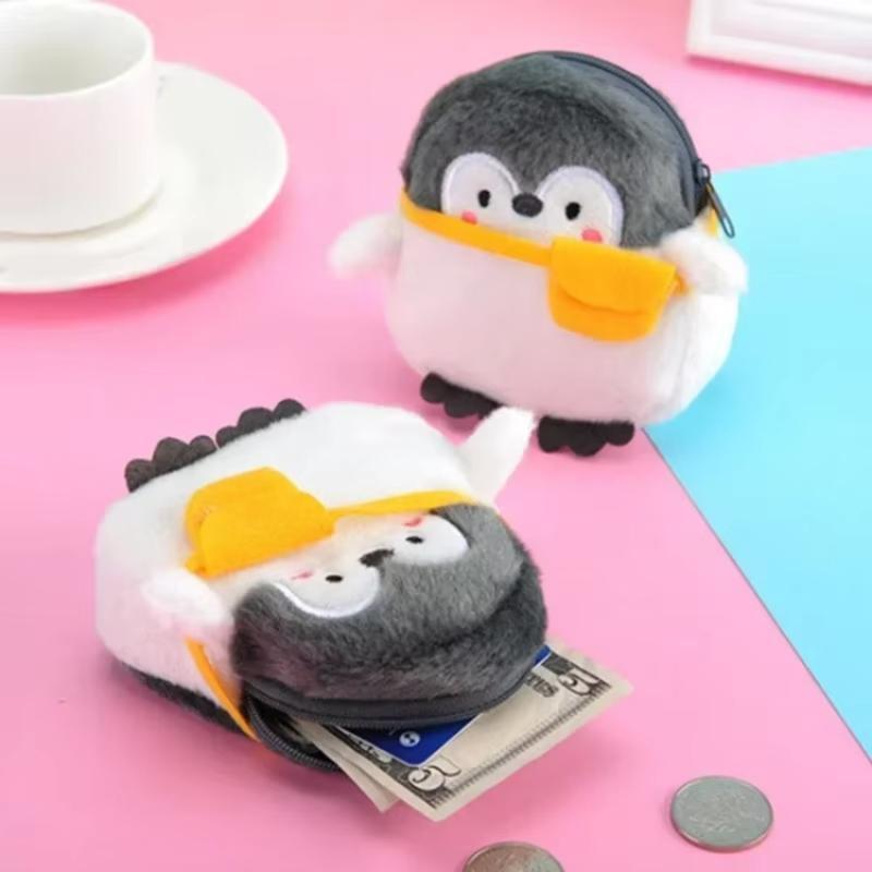 Soft Penguin Plush Little Penguin Kawaii Penguin Plush Wallet Coin Purse Girl Couple Valentine's Day Gift Wallets For Women