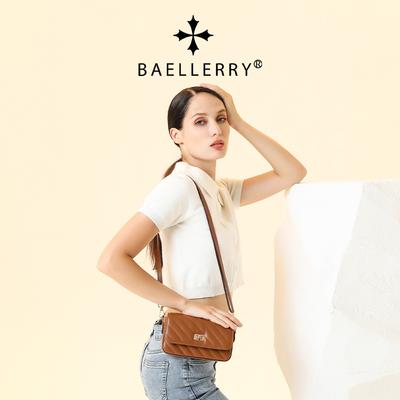 Baellerry Women's Small Diamond Pattern Clasp Bag Fashion Crossbody Bag All Match One Shoulder Bag
