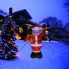 Inflatable Christmas Halloween Decorations with LED Lights: Snowman, Pumpkin, Santa Claus, Gingerbread Man, and Ghost (Santa Claus)