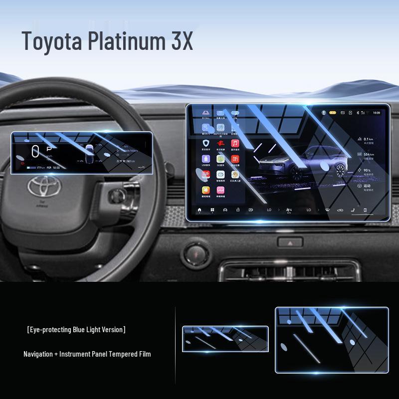 Toyota Prius 3X Center Console Screen Protector - Tempered Glass Film