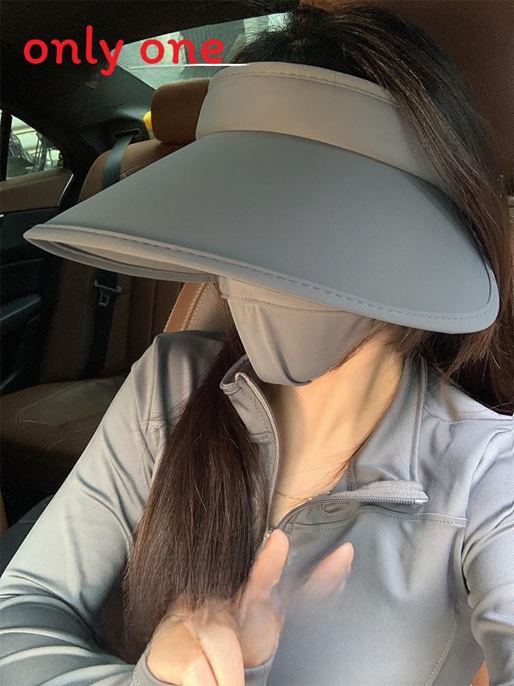 Ice Silk Wide Brim Hat For Women Summer Sun Protection Breathable Fashionable Hat For Outdoor Activities