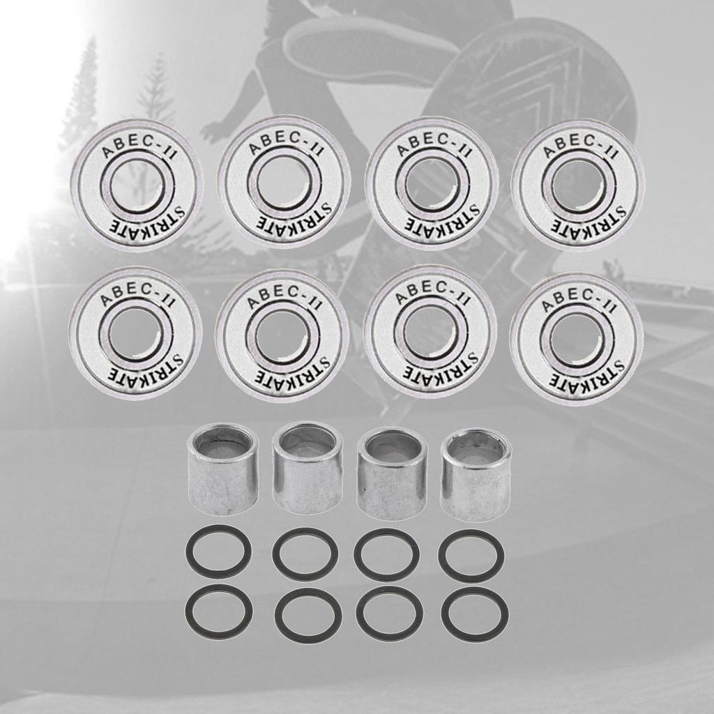 8 Reibungslose Abec 11 Skateboard Rollschuh Räder Roller Ersatzlager