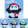 Cute Cartoon Panda Plush Toy Bag Pendant Super Soft Stuffed Animal Keyring