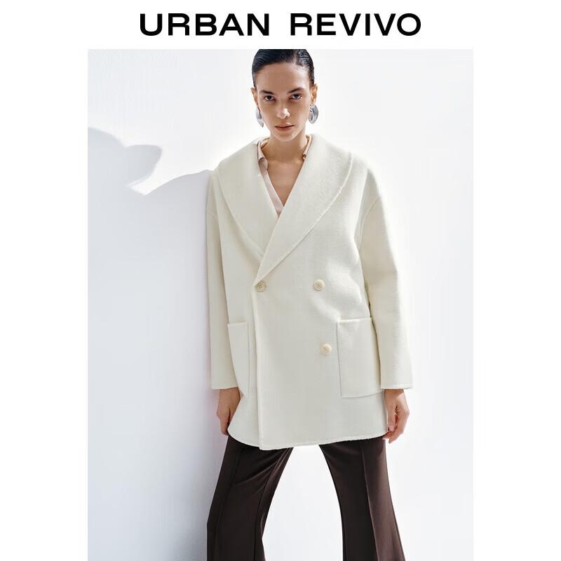 

Женское двубортное пальто из смесовой шерсти UR S