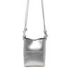 Mobile phone bag Mini small bag Women's 2025 new summer high-end silver messenger bucket bag Versatile shoulder bag