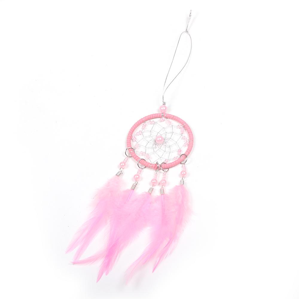 Creative Chicken Feather Dream Catcher for Car, Home, and Bedroom Wall Decoration
