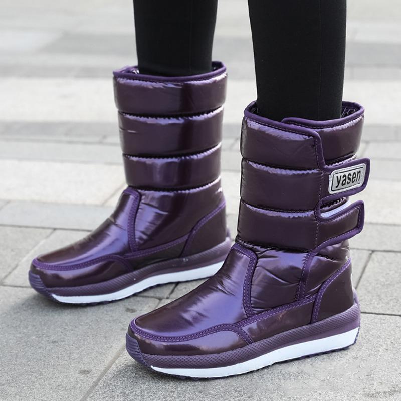 Shoes Winter Keep Warm Women's Mid Tube Lightweight Non Slip Snow Boots
