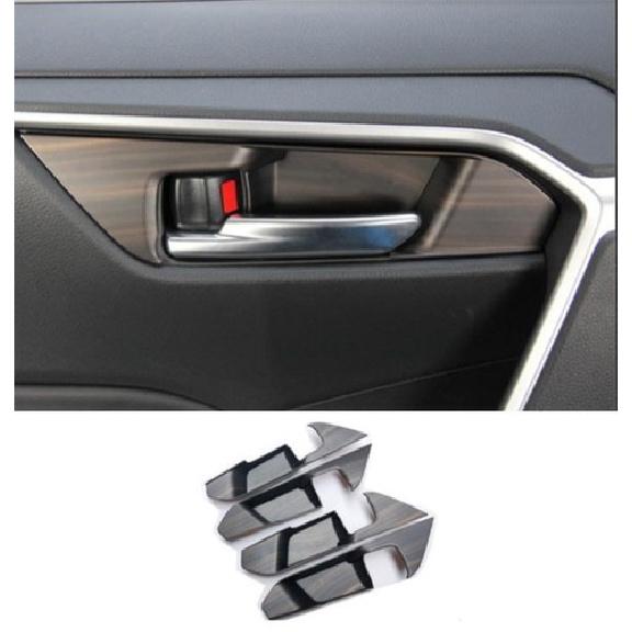 Peach Wood Grain Inner Car Door Handle Bowl Cover Trim For Toyota RAV4 -