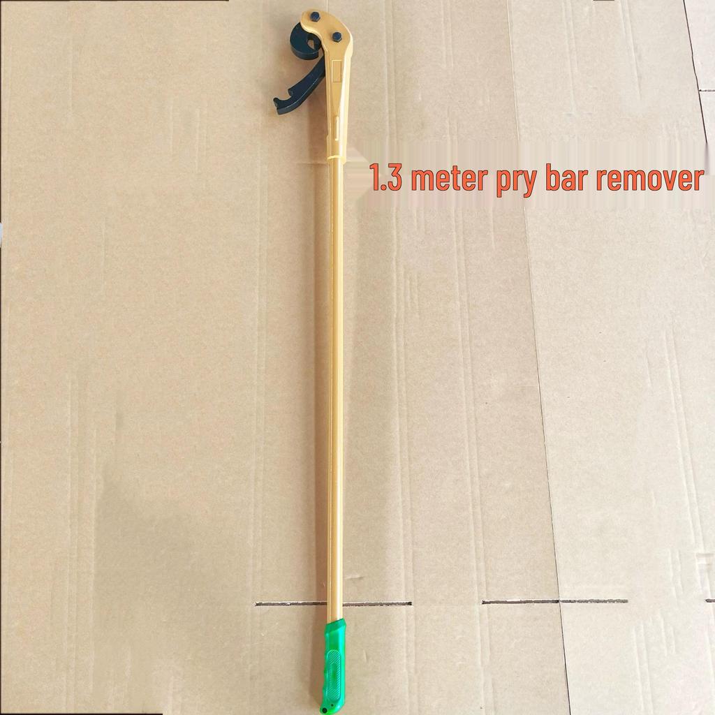 Large Rake Truck Tubeless Tire Disassembly Tool Set: Manual Lever, Three-Piece Tire Beading Removal Pry Bar.