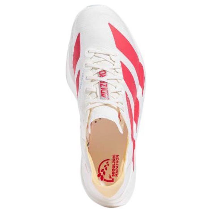 Adidas Adizero Adios Pro 4 Comfortable Versatile Supportive Warm Rebound Low-Top Marathon Running Shoes Men Running Shoes White Red JR4542
