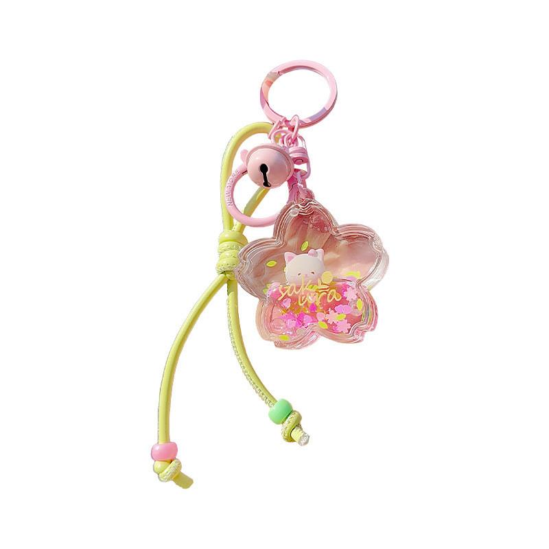 Cherry Blossom Jinnew Season Pink Rabbit Cute Floating Keychain Girls For